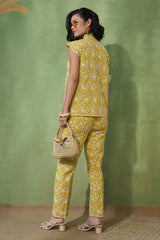 Nikita Vasdev In Our Sunflower Eyelet Co-ord Set
