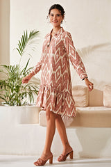 Rise and Fall Ikat Dress