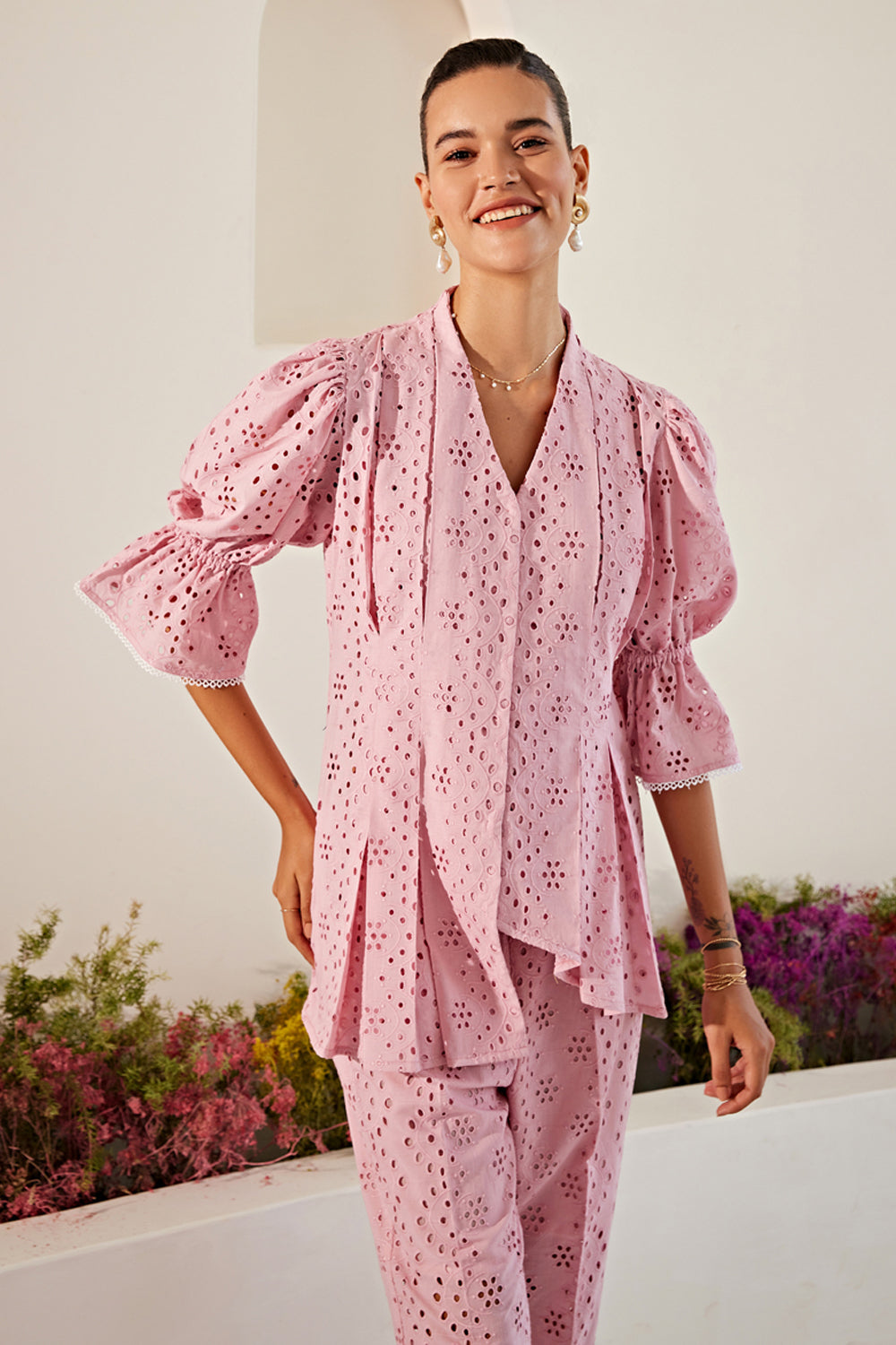 Roseate Juliet Sleeve Co-ord set