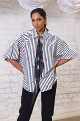 Love Struck Striped Heart Blouse