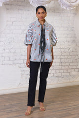 Love Struck Striped Heart Blouse