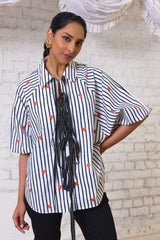 Love Struck Striped Heart Blouse