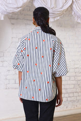 Love Struck Striped Heart Blouse