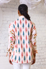 Ethereal Bloom Printed Cotton Blouse