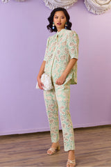 Mint Lace Elegance Co-ord Set