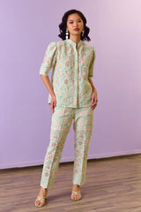 Mint Lace Elegance Co-ord Set