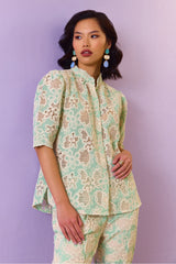 Mint Lace Elegance Co-ord Set