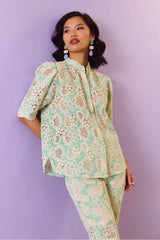 Mint Lace Elegance Co-ord Set