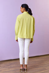 Sparkle Green Embellished Shirt