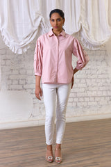 Blush Elegance Embellished Shirt