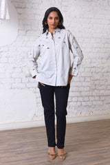 Bejeweled Bee Embellished Shirt