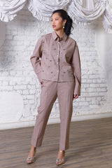 Sandstone Embellished Shirt