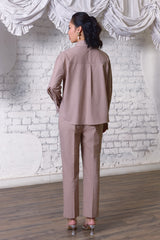Sandstone Embellished Shirt
