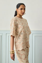 Nriti Shah In Our Vintage Lace Elegance Co-ord Set