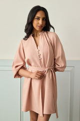 Blush Serenity Belted Dress
