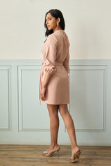 Blush Serenity Belted Dress