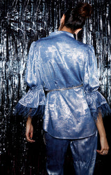 Glittery Juliet Sleeve Co-Ord Set