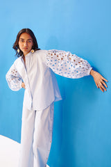 Powder Blue Butter Cup Top