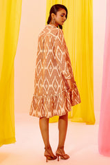 Rise and Fall Ikat Dress