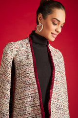 Golden Tweed Cape