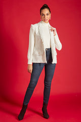 Ashen Sleeveless Jacket