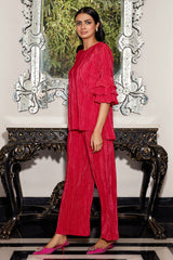 Ruffle Duffle Pleated Co-Ord Set