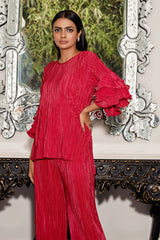 Ruffle Duffle Pleated Co-Ord Set