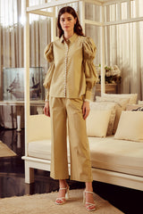The Ruched Sleeves Top