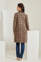 Front Open Tweed Dress