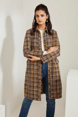Front Open Tweed Dress