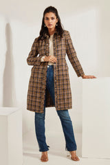 Front Open Tweed Dress