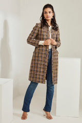 Front Open Tweed Dress