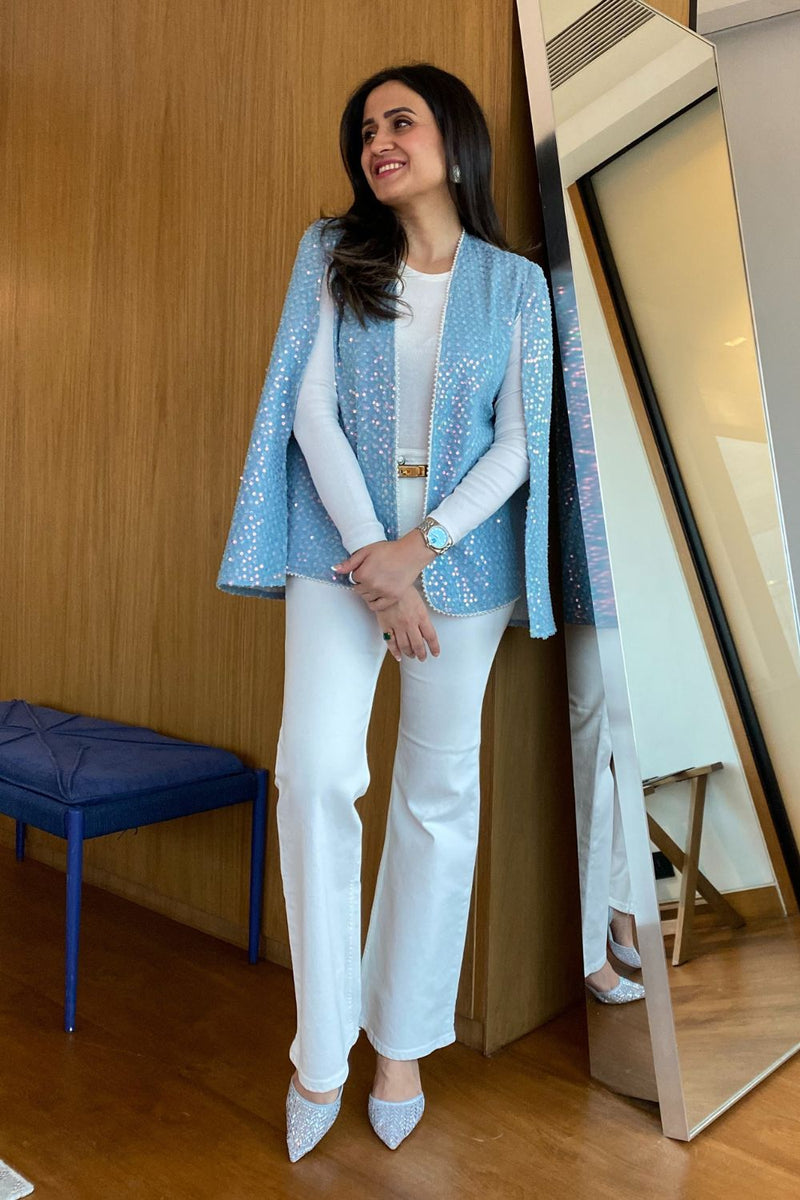 Mitali Wadhwa In Our Lustre Blue Blaire Cape