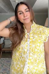 Punanya Virmani In Our Sunflower Eyelet Co-ord Set