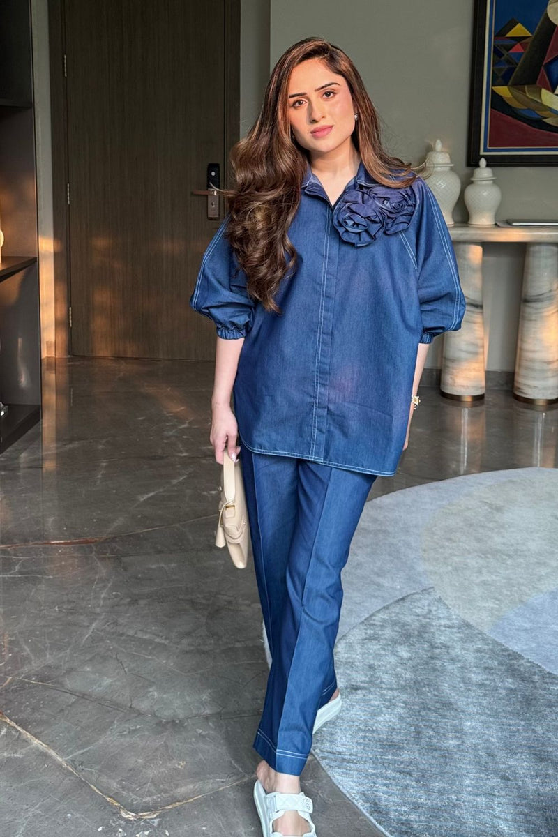 Nikita Vasdev In Our Ocean Whisper Co-ord Set