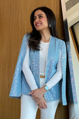 Mitali Wadhwa In Our Lustre Blue Blaire Cape