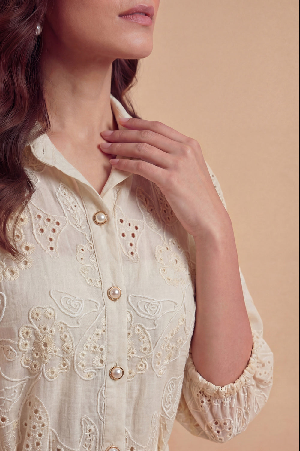 Ivory Bloom Flare Dress