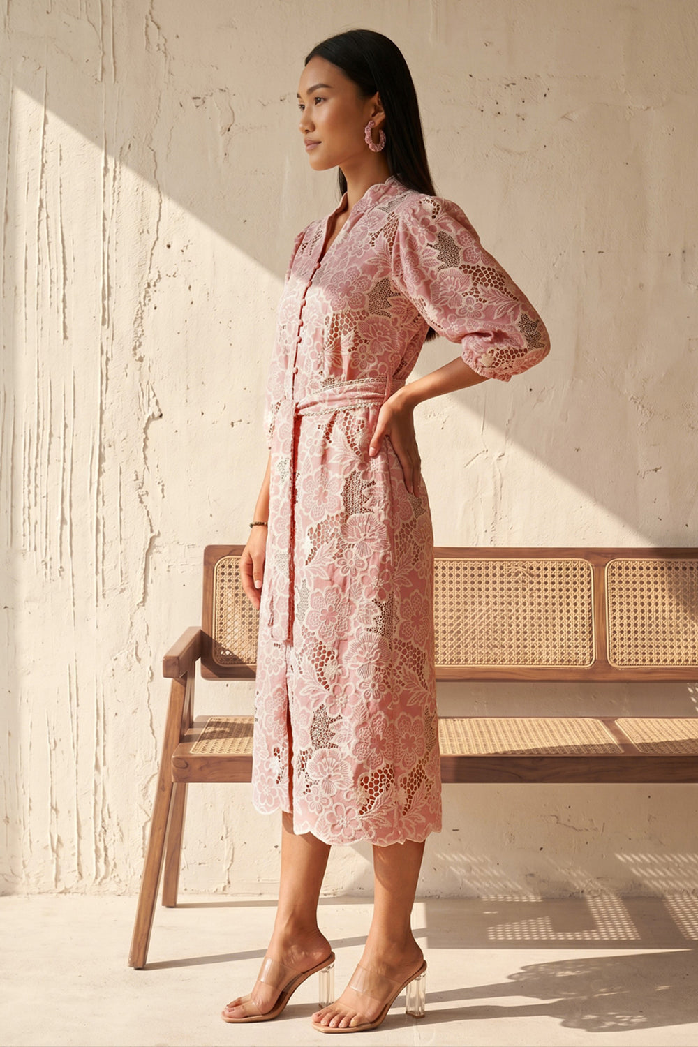 Rosewood Bloom Belted Dress