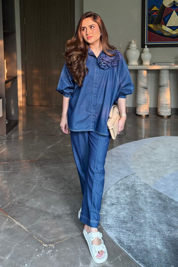 Nikita Vasdev In Our Ocean Whisper Co-ord Set