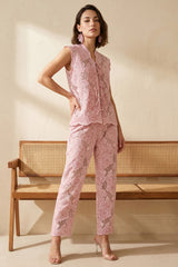 Rosewood Bloom Crochet Co-ord Set