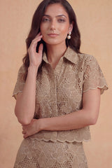 Beige Atelier Skirt Set