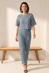 Celeste Crochet Floral Co-Ord Set