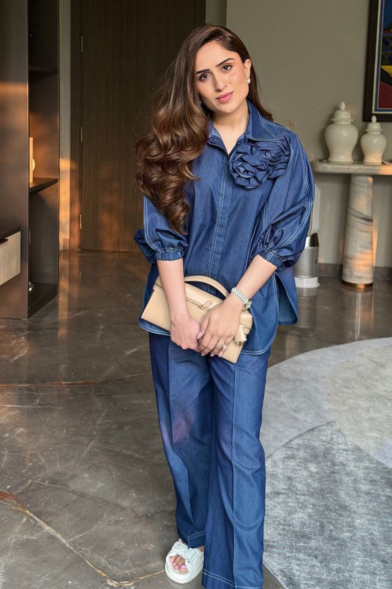 Nikita Vasdev In Our Ocean Whisper Co-ord Set