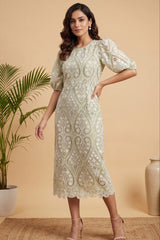 Sage Reverie Lace Dress