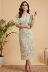 Sage Reverie Lace Dress