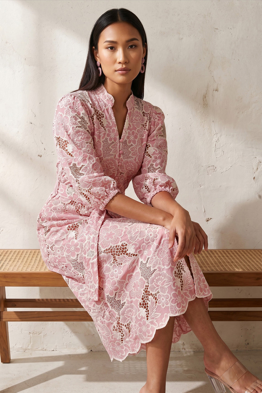 Rosewood Bloom Belted Dress