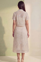 Ivory Bloom Skirt Set