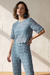 Celeste Crochet Floral Co-Ord Set