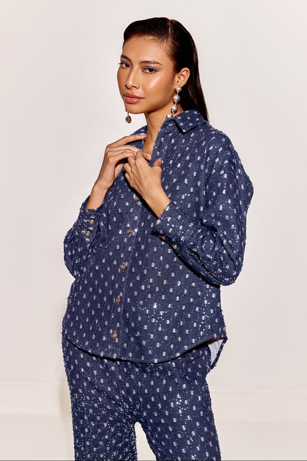 Twinkling love Denim Shirt