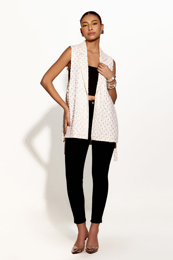 White Razzle - Dazzle Waistcoat